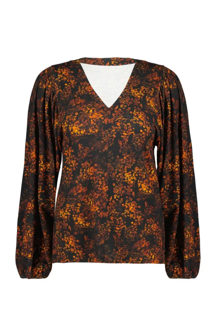 DiDi T-shirt Britt Black Spacey print- T-shirts & Tops