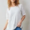 DiDi T-shirt Emmy in Offwhite- T-shirts & Tops