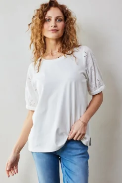 DiDi T-shirt Emmy in Offwhite- T-shirts & Tops
