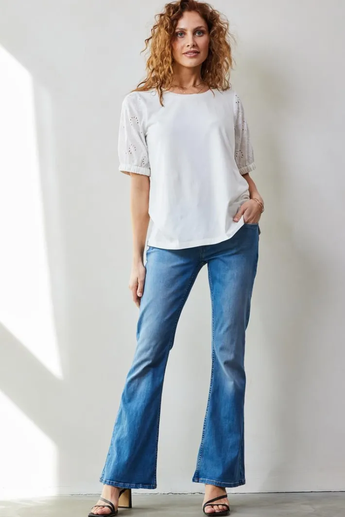 DiDi T-shirt Emmy in Offwhite- T-shirts & Tops