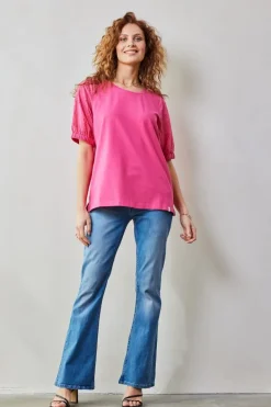 DiDi T-shirt Emmy in Raspberry pink- T-shirts & Tops