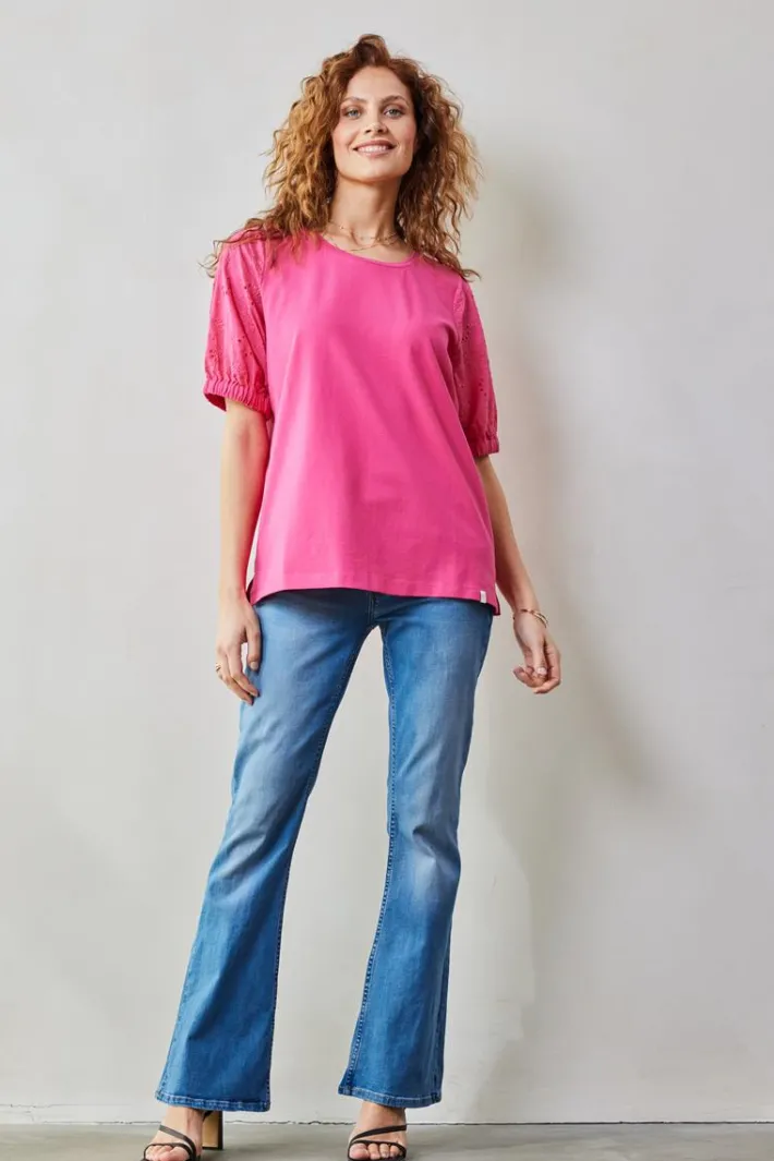 DiDi T-shirt Emmy in Raspberry pink- T-shirts & Tops