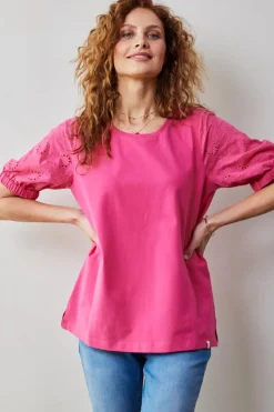 DiDi T-shirt Emmy in Raspberry pink- T-shirts & Tops