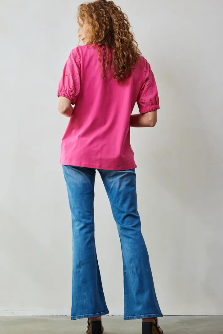 DiDi T-shirt Emmy in Raspberry pink- T-shirts & Tops
