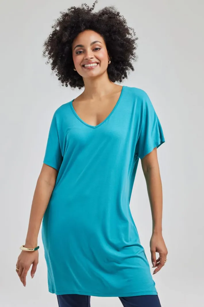 DiDi T-shirt Isa in Dark turquoise- Basics | T-shirts & Tops