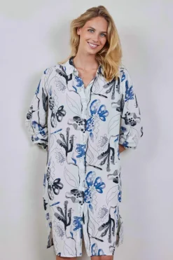 DiDi Tunic Chill Out Offwhite Ambiance print- Jurken & Tunieken