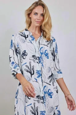 DiDi Tunic Chill Out Offwhite Ambiance print- Jurken & Tunieken