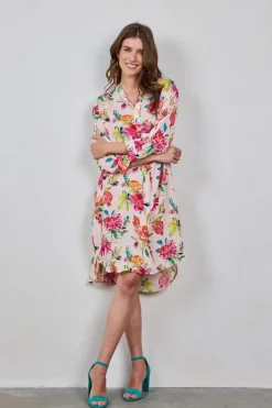 DiDi Tunic Diary in Light pink with Paradise print- Jurken & Tunieken