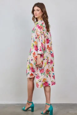 DiDi Tunic Diary in Light pink with Paradise print- Jurken & Tunieken