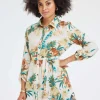 DiDi Tunic Jolie Offwhite Rising sun print- Jurken & Tunieken