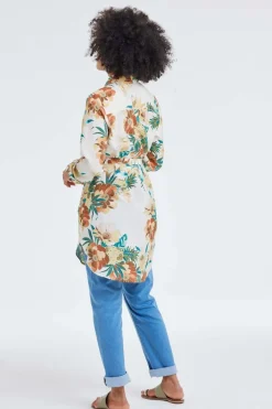DiDi Tunic Jolie Offwhite Rising sun print- Jurken & Tunieken