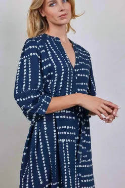 DiDi Tunic Riviera Dark blue Source print- Jurken & Tunieken