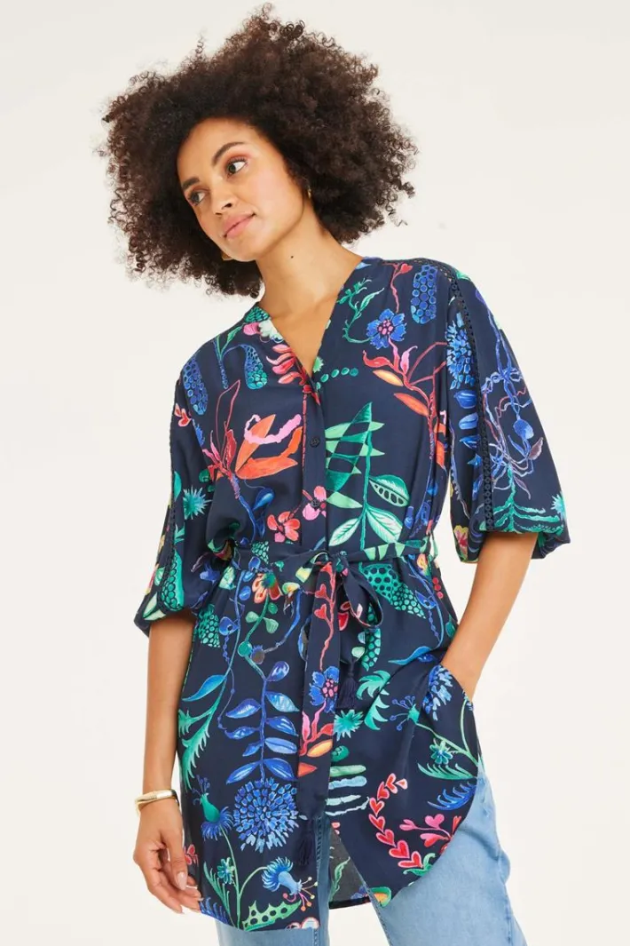 DiDi Tunic Shine Botanic spice print- Jurken & Tunieken