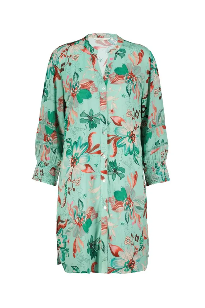 DiDi Tunic Sunny Green Reflection print- Jurken & Tunieken