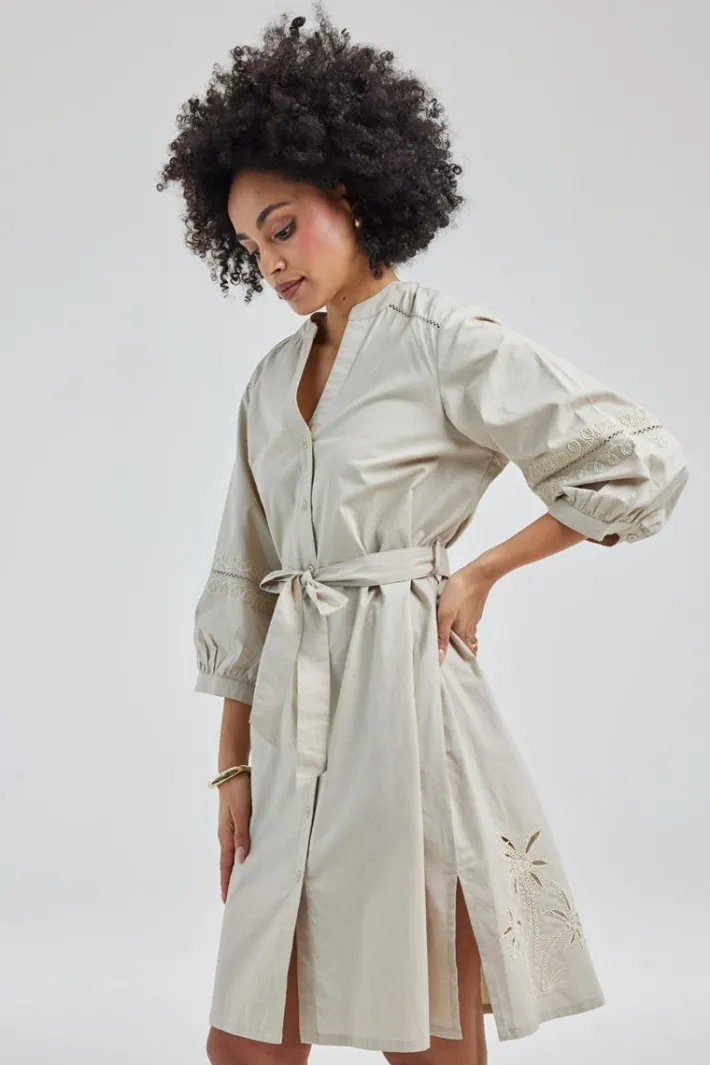 DiDi Tunic Vecci in Feather grey- Jurken & Tunieken