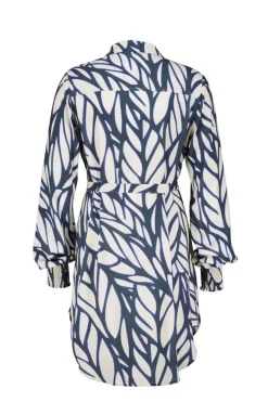 DiDi Tuniek Clea print in darkblue with Lush print- Jurken & Tunieken