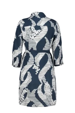 DiDi Tuniek Jolie in Darkblue with Dancing dots print- Jurken & Tunieken