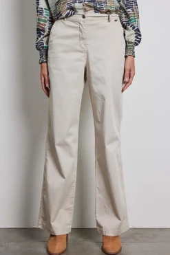 DiDi Wide leg pants Royce in feather grey- Lange Broeken