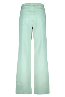 DiDi Wide leg pants Royce in granite green- Lange Broeken