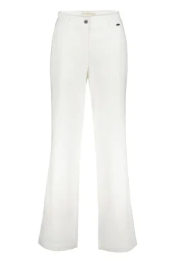 DiDi Wide leg pants Royce in light silver- Lange Broeken